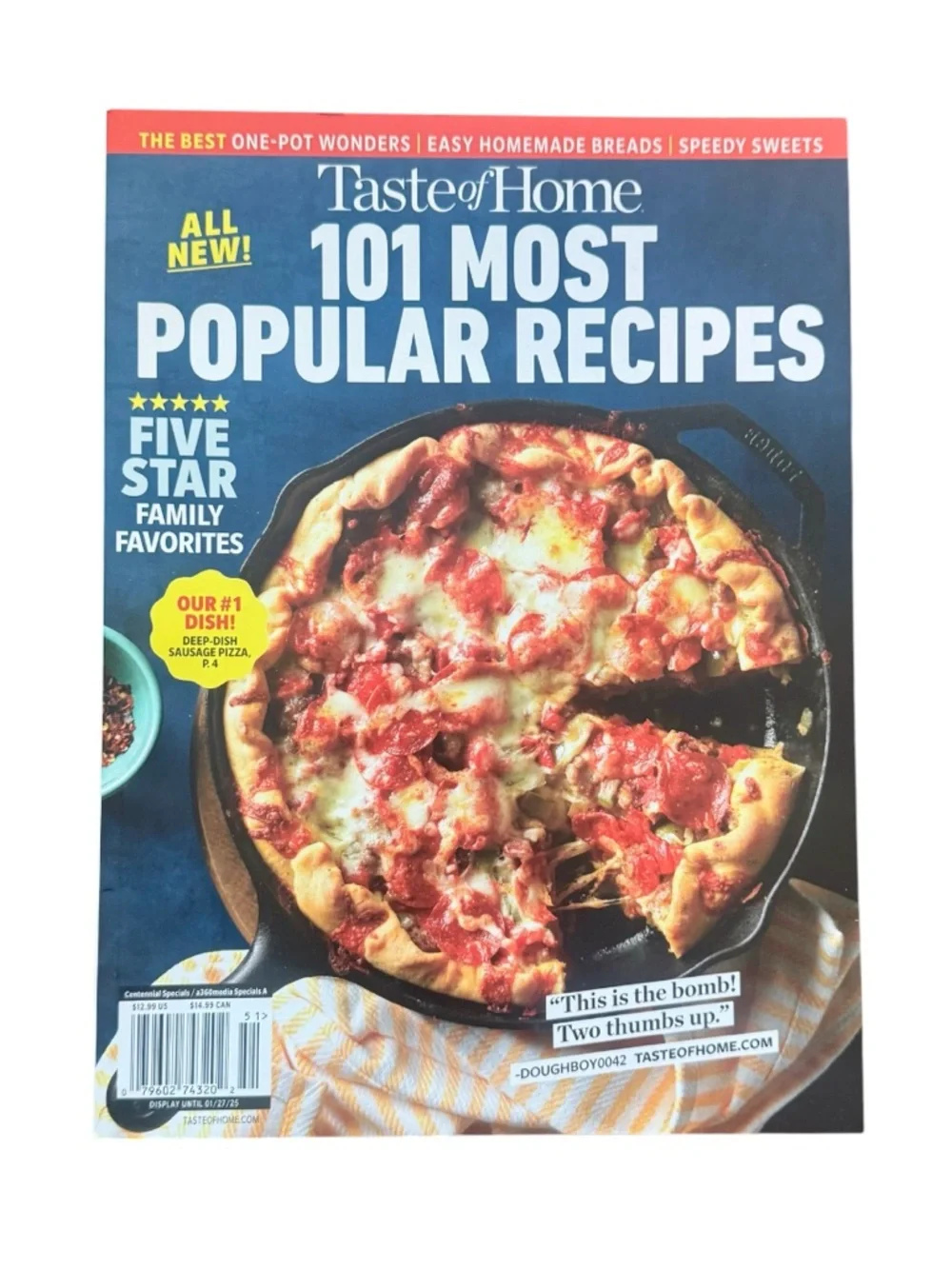 Taste of Home 101 Most Popular Recipes Magazine Cookbook Food & Cooking